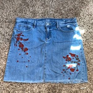 a.n.a high waisted denim skirt